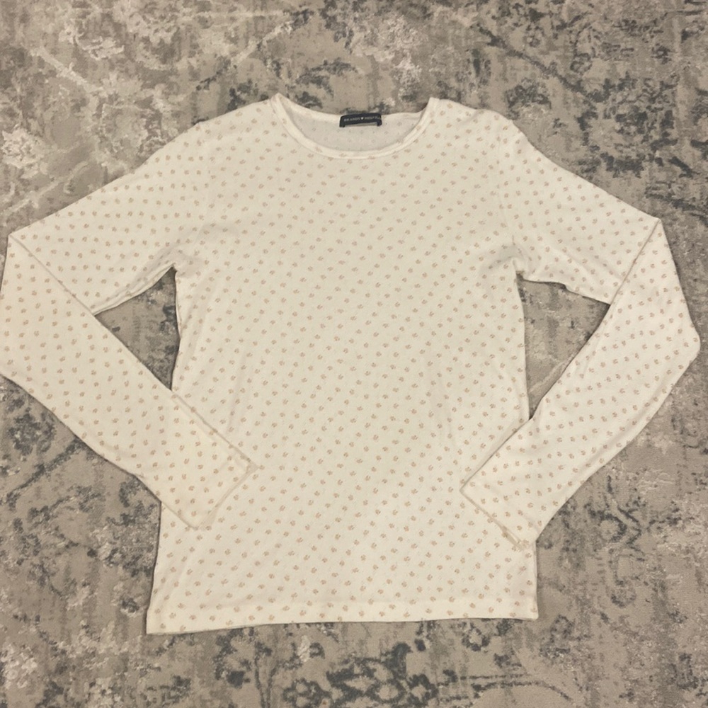 Brandy melville floral longsleeve top